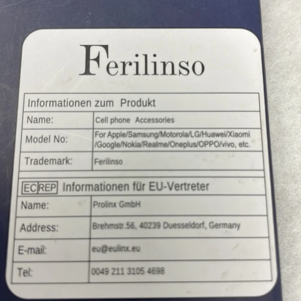 NEW!!! Ferilinso protector iPhone pro max tempered glass